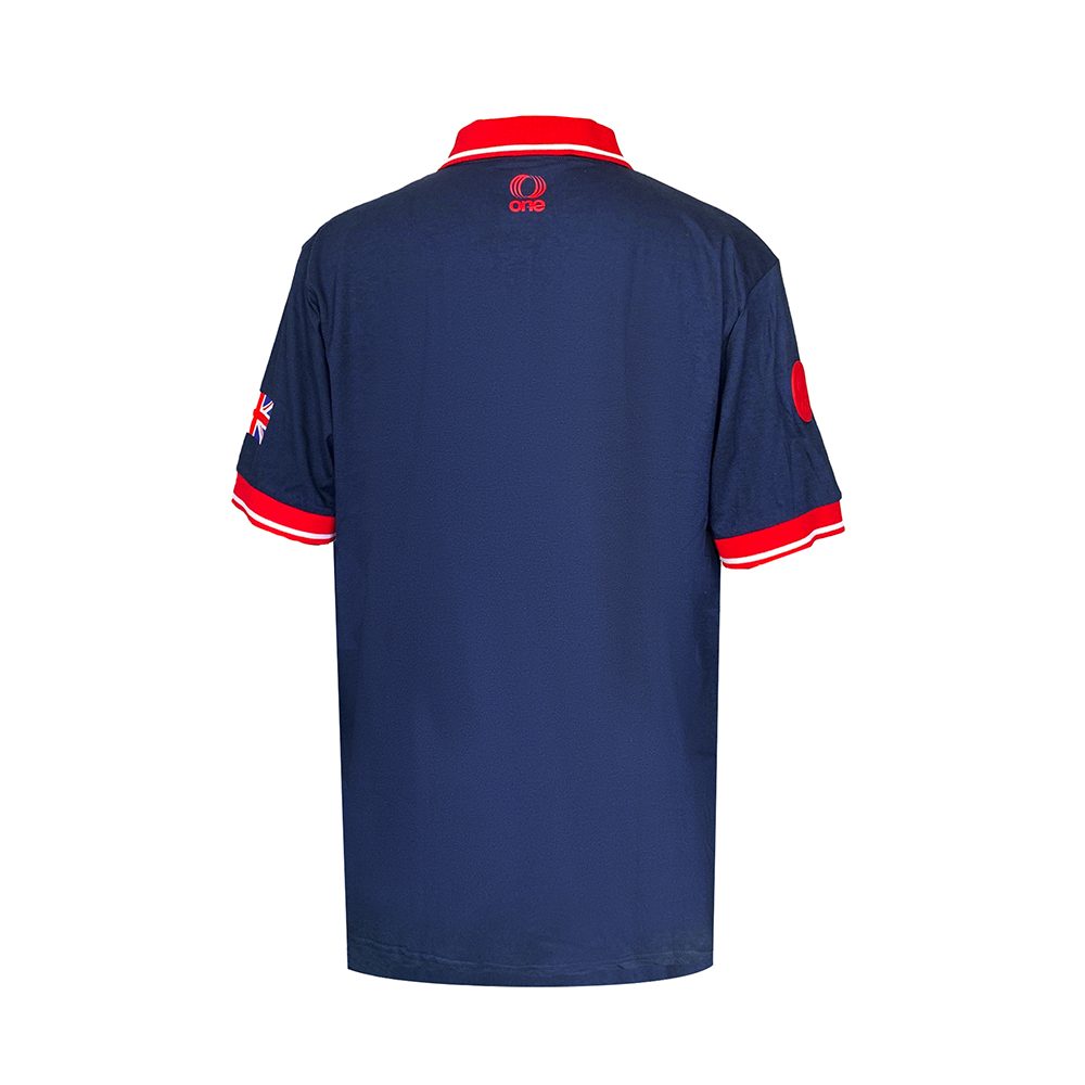 British Esports Federation Dark Blue Polo Shirt Back