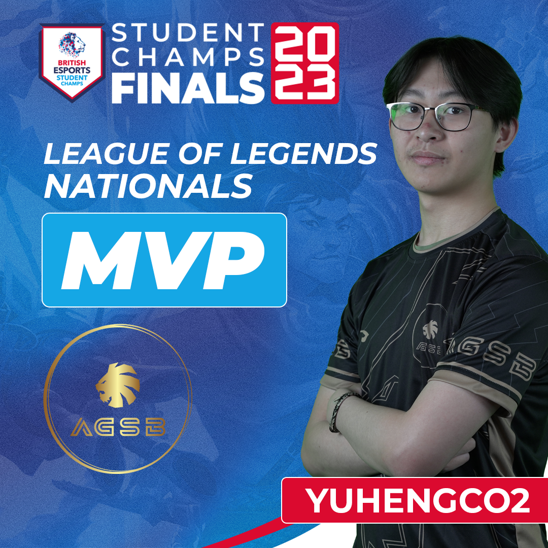 Student Champs Finals 2022/23 YUHENGCO2 MVP Graphic