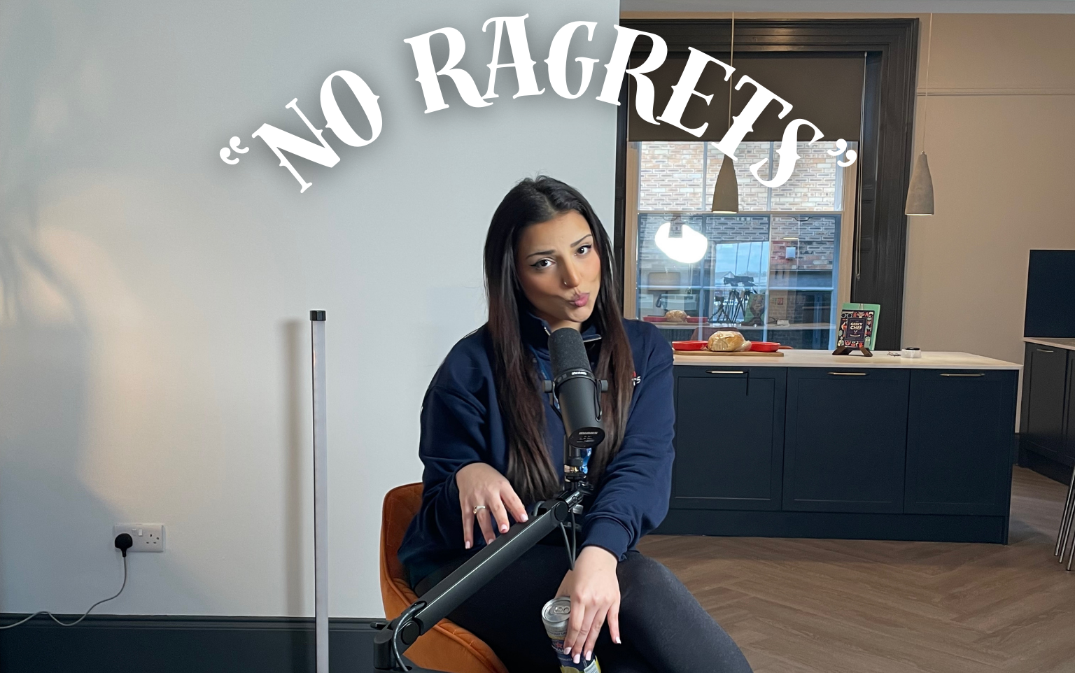 Mimi Craig, at the NEPC in one of the Gaming Houses during a podcast with "No Ragrets" quote from We're the Millers