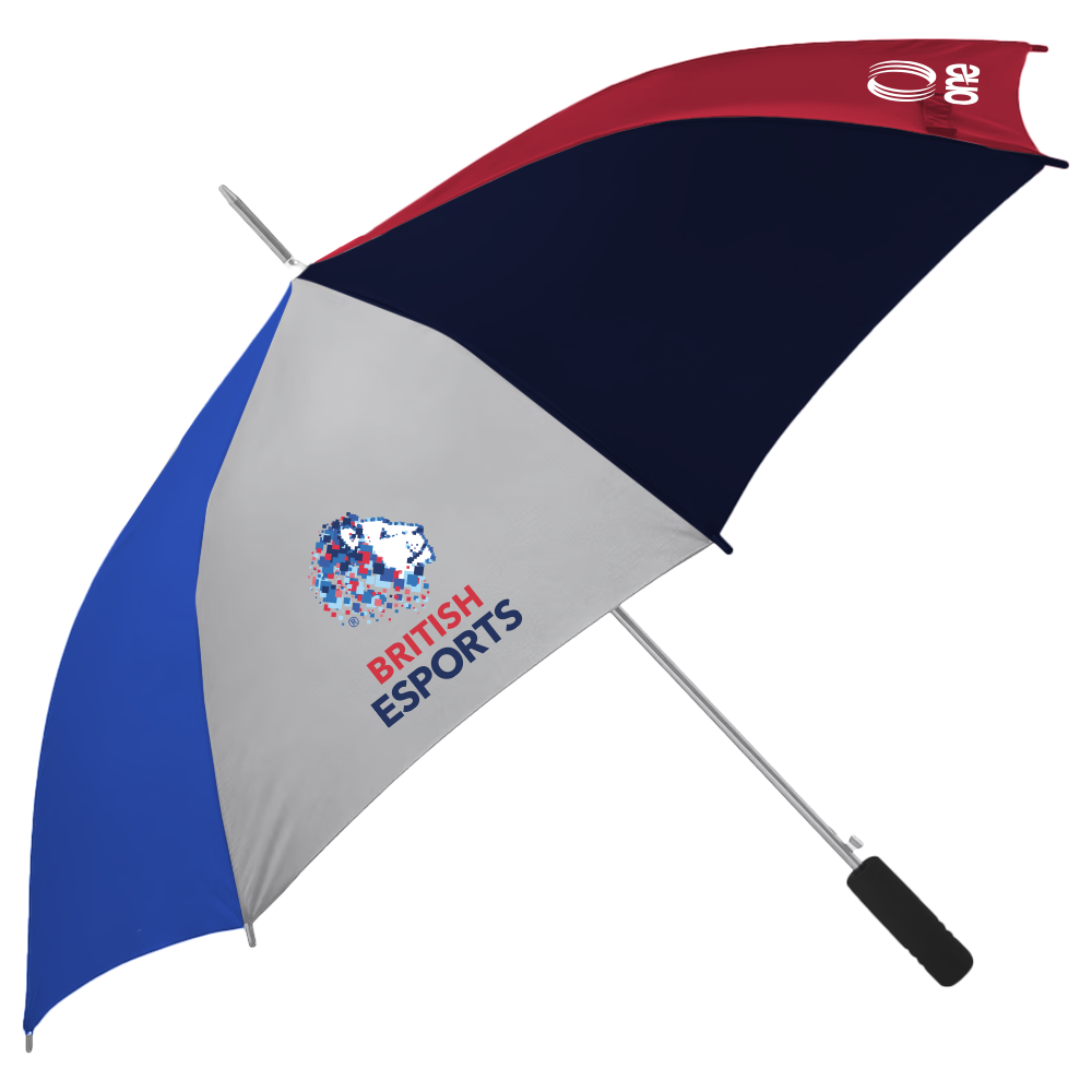 British Esports Federation Golf Umbrella Multi-Colour