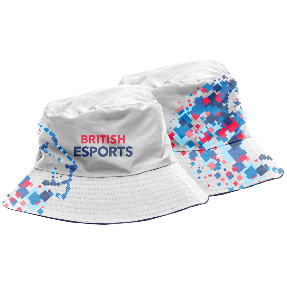 British Esports Federation Reversible Bucket Hat White