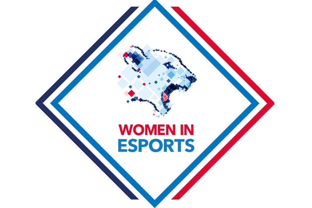 Women in Esports logo diamond landscape