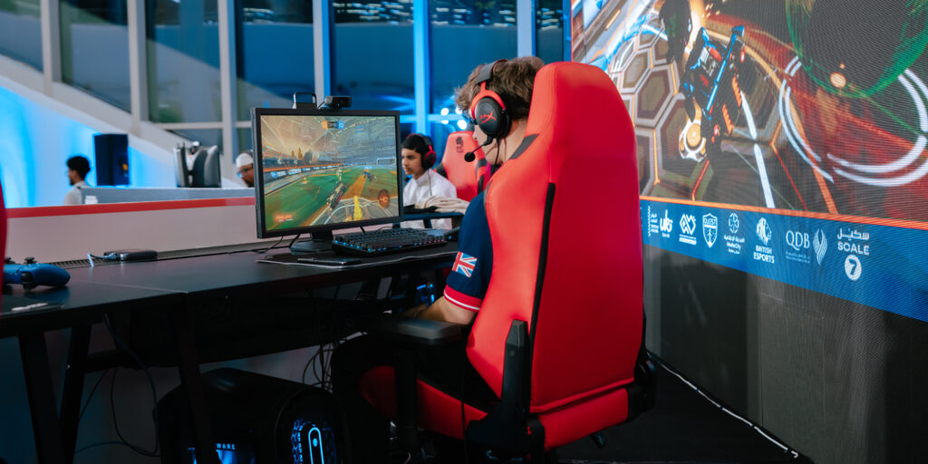 Rocket League showmatch - Exeter College esports trip to Qatar