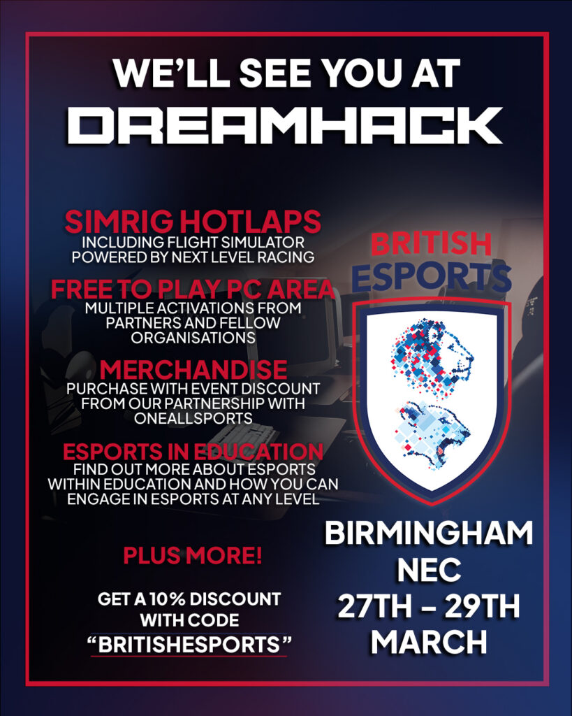 Dreamhack British Esports social graphic