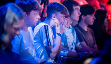 Emotion of the crowd at the British Esports Student Champs.