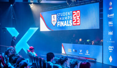 The main stage at the British Esports Student Champs 22-23