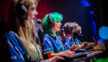 On stage at the Student Champs LAN Finals at Confetti