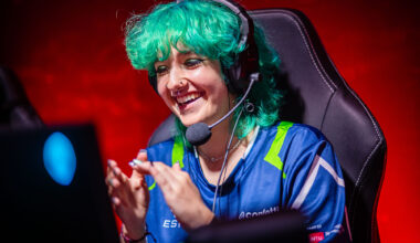 Celebrating victory at the British Esports Student Champs LAN Finals