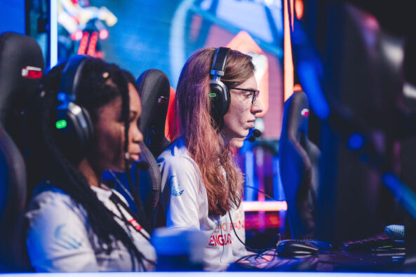 Esports England competing in Rocket League at the Commonwealth Esports Championships 2022