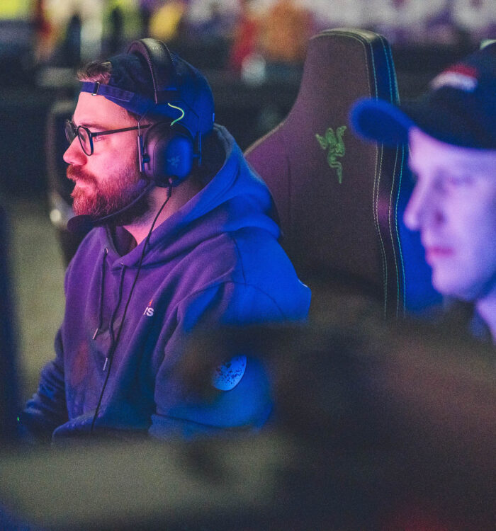 Aaron Rook competing in Rocket League at Insomnia 70