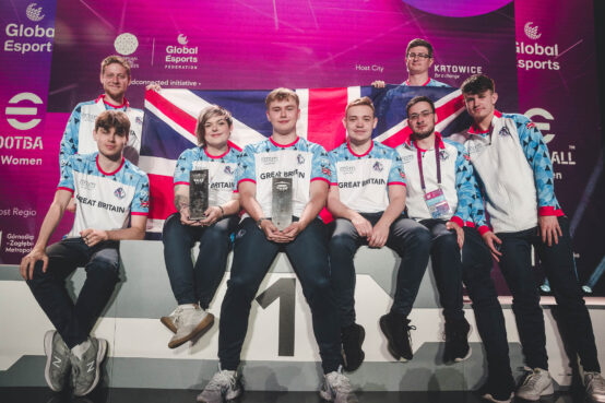 Great Britain competing at the European Esports Games Championships in Poland