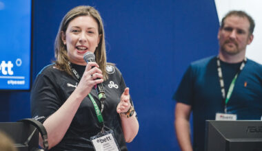 Snow White from Dell at Esports at Bett 2022