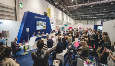 Watching the stage at Esports at Bett 2022