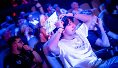 Crowd reactions at the British Esports Student Champs 2023 LAN Finals