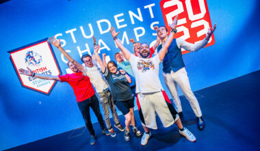 Celebrating at the Student Champs LAN Finals 2023