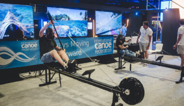 Virtual Rowing at Olympic Esports Week 2023 in Singapore