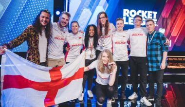 Celebrating victory at the Commonwealth Esports Championships 2023