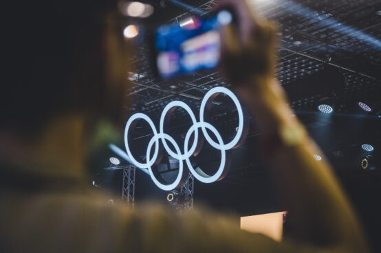 Beneath the rings at Olympic Esports Week 2023