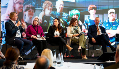 Chester King discussing investment at the Sunderland City Expo