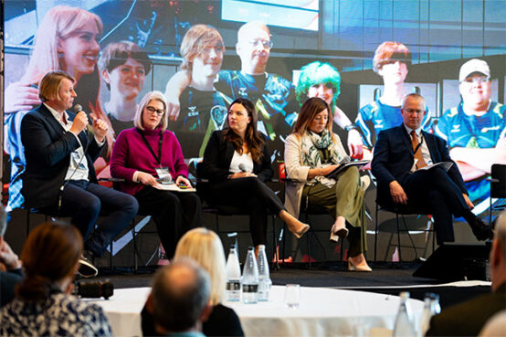 Chester King discussing investment at the Sunderland City Expo