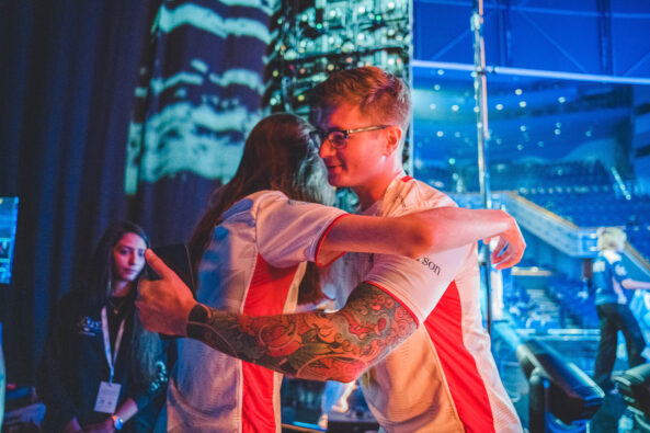 Esports England celebrating at the Commonwealth Esports Championships in Birmingham