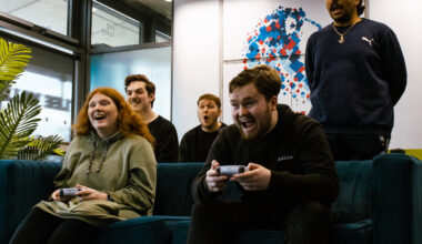 College of Esports Image of Students Playing Games