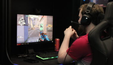 College of Esports Image of Student Playing Game on PC
