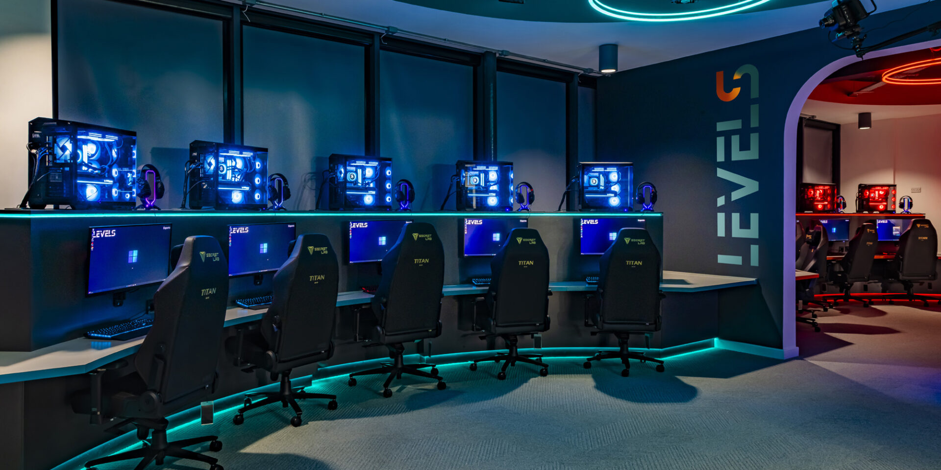 Levels esports arena in Cumbria