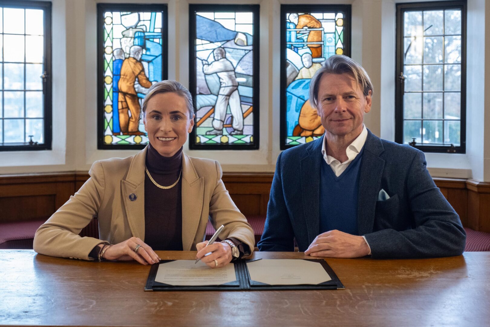 Professor Jo Maher of Loughborough University and Chester King of British Esports