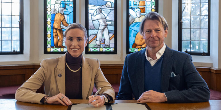 Professor Jo Maher of Loughborough University and Chester King of British Esports - cropped image for web