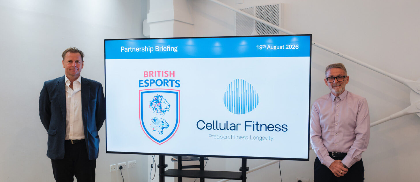 British Esports President Chester King and Cellular Fitness CEO John Kelleher