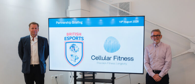 British Esports President Chester King and Cellular Fitness CEO John Kelleher