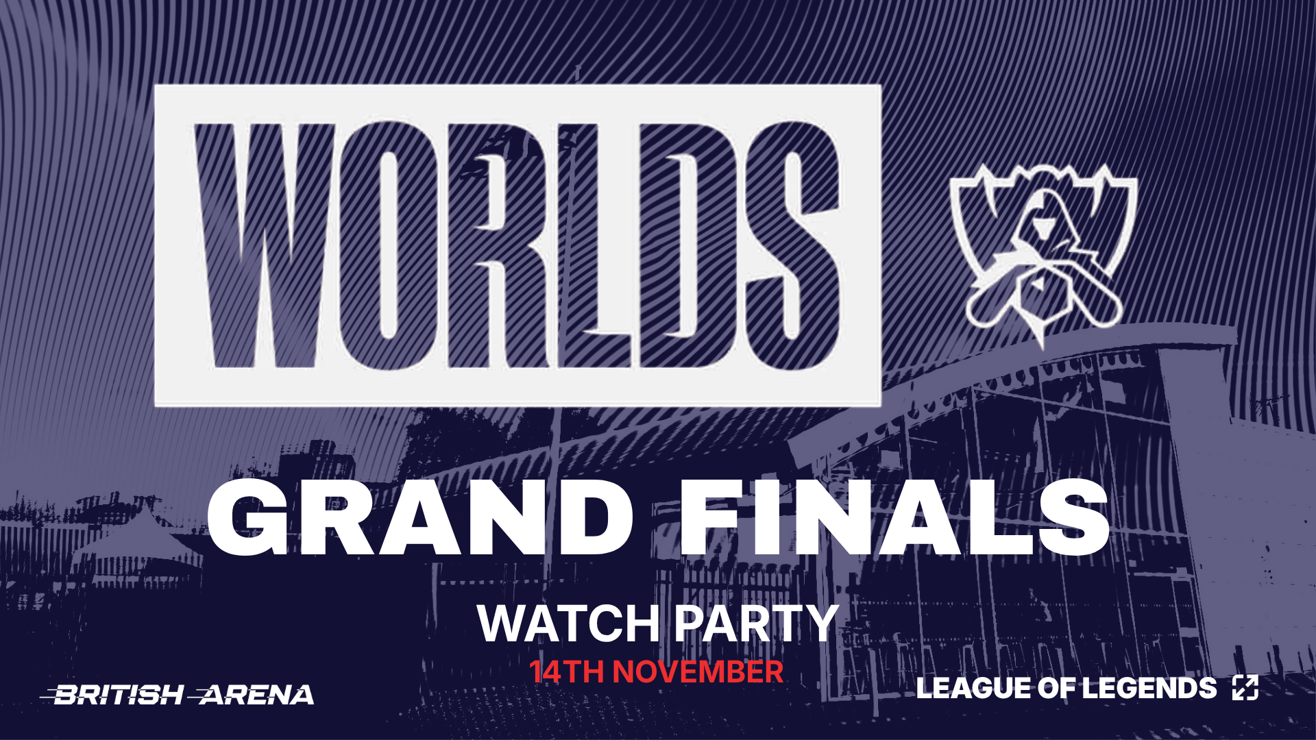 LoL Worlds watch party 2026 for Sunderland's British Arena graphic 1